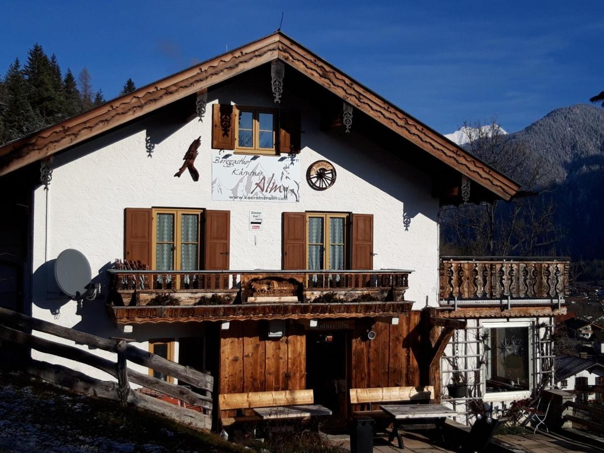 Berggasthof Karntner Alm Hotel Mittenwald Exterior foto